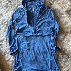 L.L. Bean Light Blue Textured Top (3)